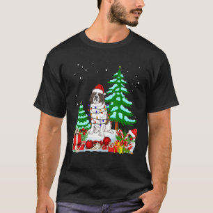 Camiseta Perro de San Bernardo con luz de árbol Gorra de Na