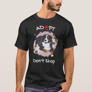 Camiseta Perro de San Bernardo Típico Adopta No Tiende Cach