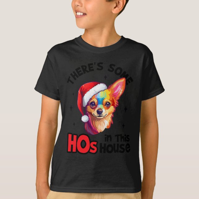 Camiseta Perro de Santa Chihuahua hay algunos cascos en est (Anverso)
