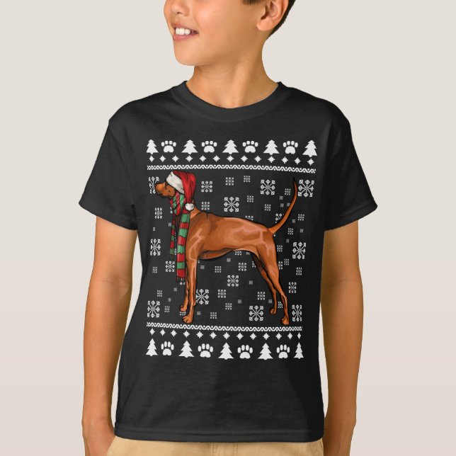 Camiseta Perro de segunda mano, perro de Santa Hat, navidad (Anverso)
