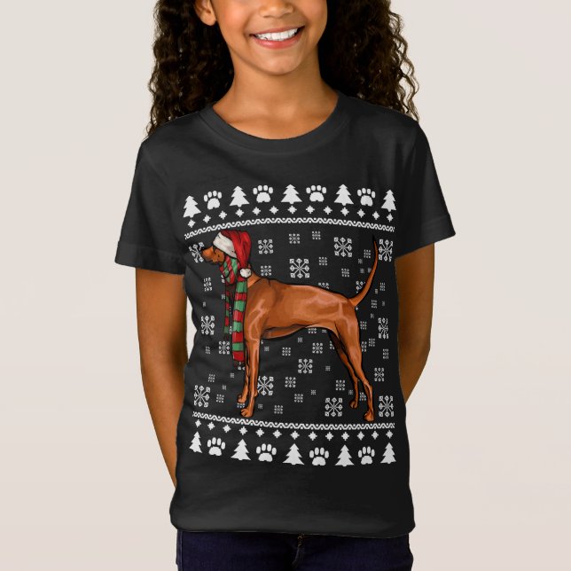 Camiseta Perro de segunda mano, perro de Santa Hat, navidad (Anverso)