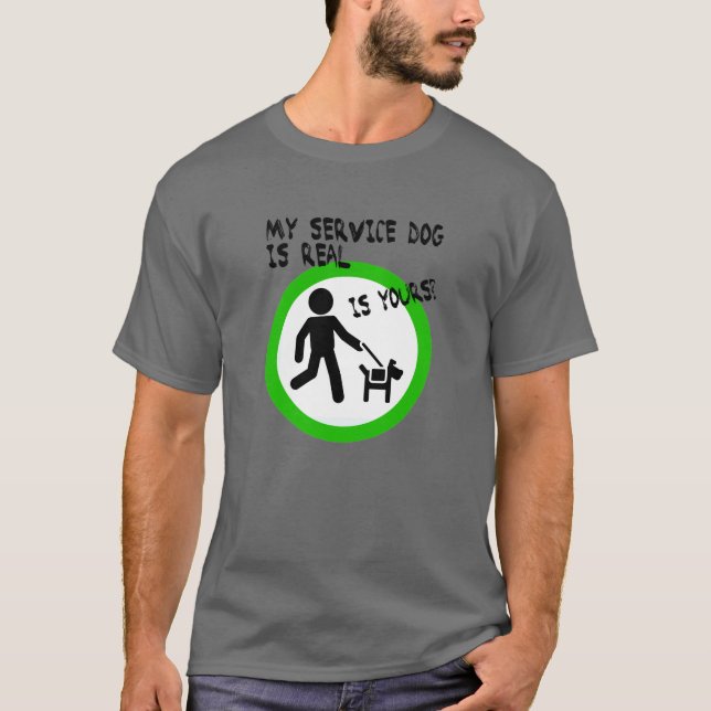 Camiseta Perro de servicio ADA T-Shirt (Anverso)