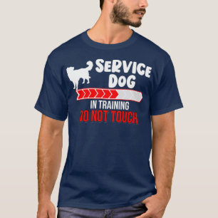 Camiseta Perro de servicio en entrenamiento no toca perro e