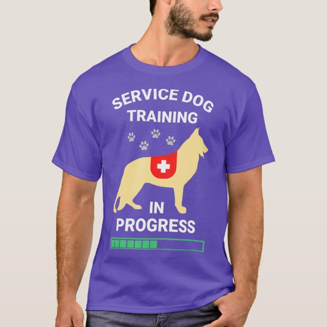 Camiseta Perro de servicio en entrenamiento Pastor alemán B (Anverso)