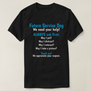 Camiseta Perro de servicio futuro