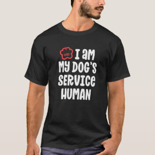 Camiseta Perro De Servicio Gracioso Para Mujeres-Soy Mis Pe