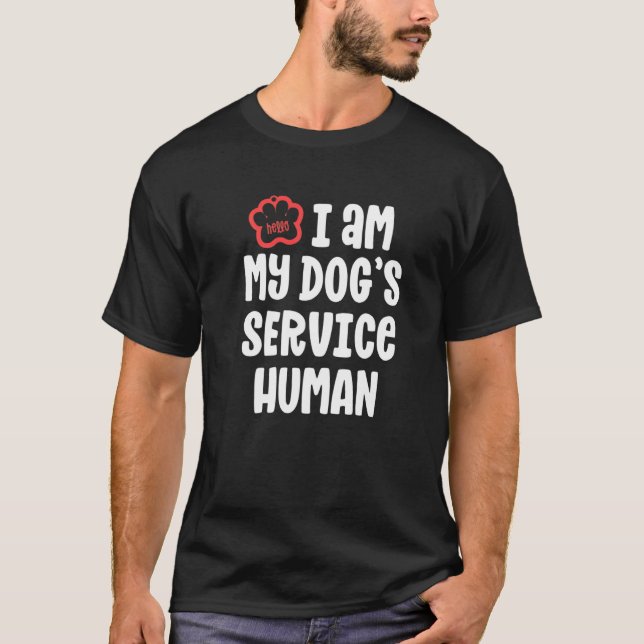 Camiseta Perro De Servicio Gracioso Para Mujeres-Soy Mis Pe (Anverso)