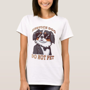 Camiseta Perro de servicio no es gracioso Mascota