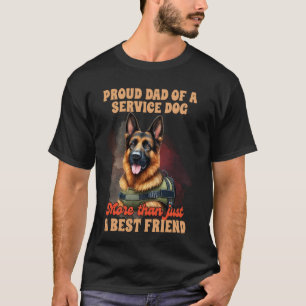 Camiseta Perro De Servicio Pastor Alemán Orgulloso Padre De