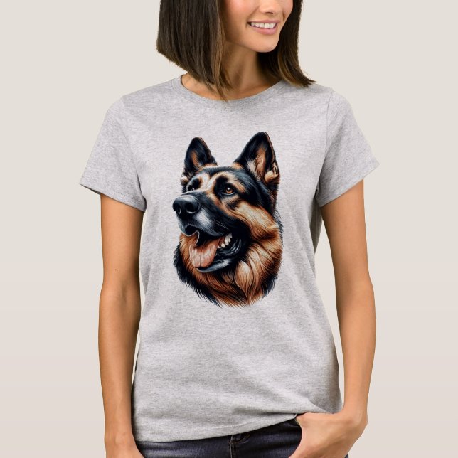 Camiseta Perro de Shepperd alemán (Anverso)