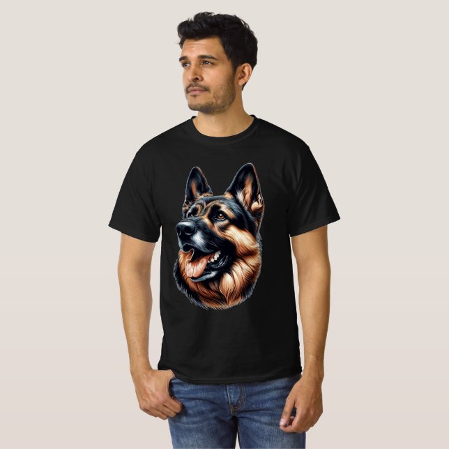 Camiseta Perro de Shepperd alemán (Anverso completo)