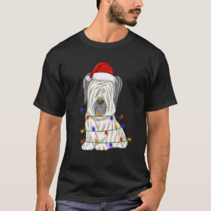 Camiseta Perro de Skye Terrier con Navidades luces Gorras
