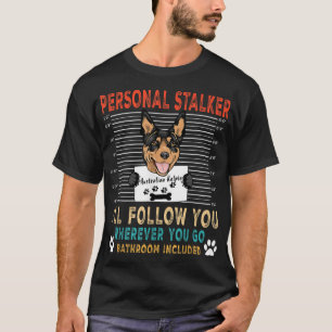 Camiseta Perro de Stalker australiano Kelpie Funny Puppy