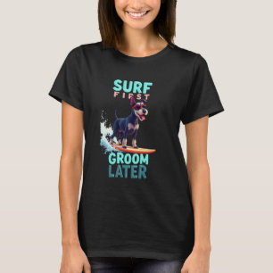 Camiseta Perro de surf Schnauzer en Guay