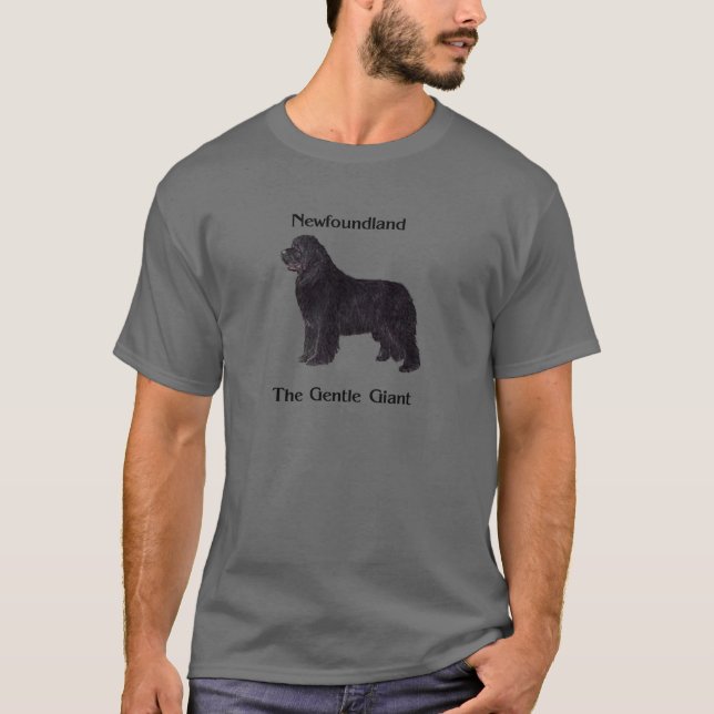 Camiseta Perro de Terranova el gigante apacible (Anverso)