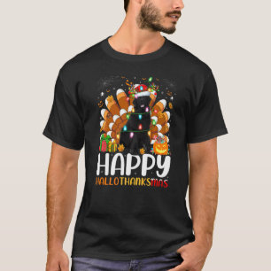 Camiseta Perro de Terranova Halloween Navidad Feliz Halloth