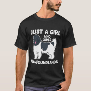 Camiseta Perro de Terranova, Un Chica Que Ama Terranova