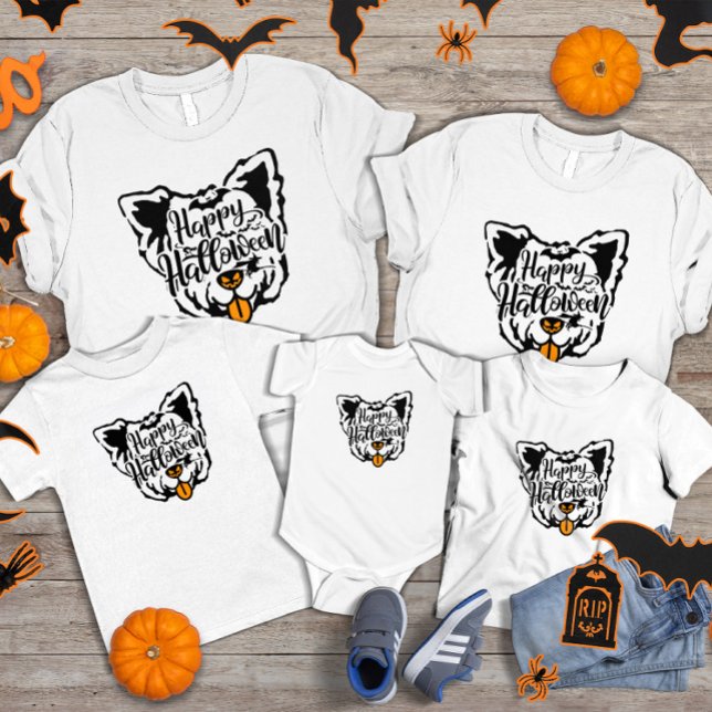 Camiseta Perro de terror de Halloween Yorkshire (Subido por el creador)