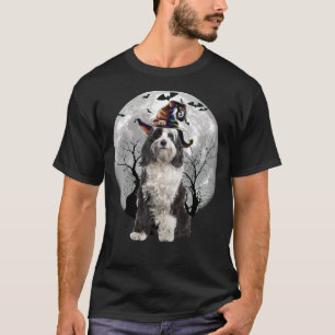 Camiseta Perro de Tibetano Terrier Y Perro De Halloween De