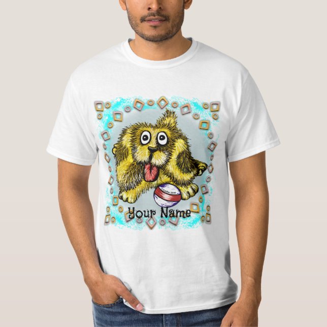 Camiseta Perro de tiempo de juego (Anverso)