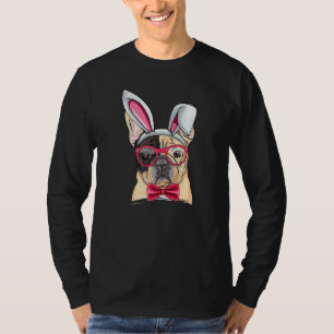 Camiseta Perro de toro francés conejito oso gafas Perro de 
