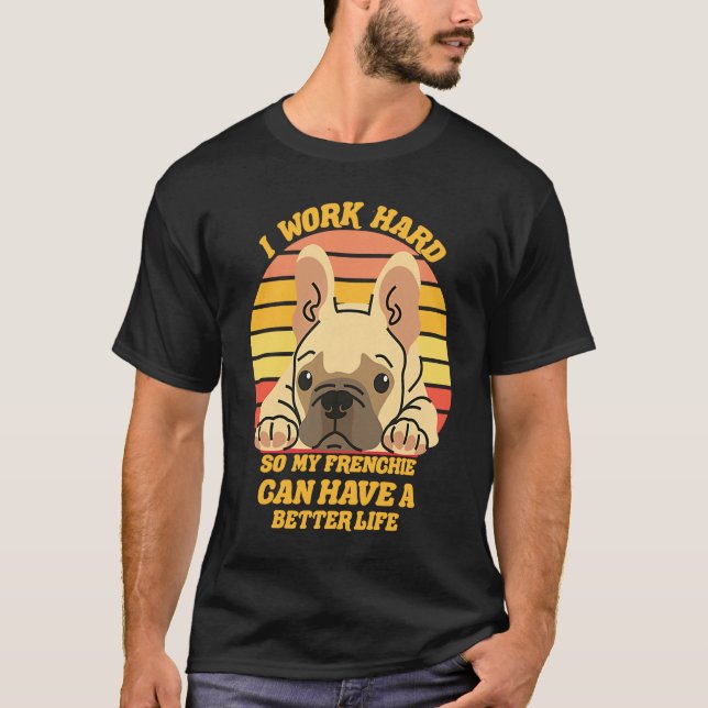 Camiseta Perro de toro francés lindo 1 (Anverso)