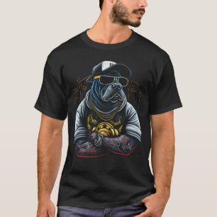 Camiseta Perro de toro francés pandillero, perro malo