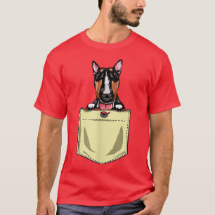 Camiseta Perro De Toro Terrier En El Bolsillo Cachorro