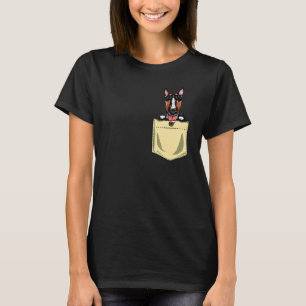 Camiseta Perro De Toro Terrier En El Bolsillo Cachorro