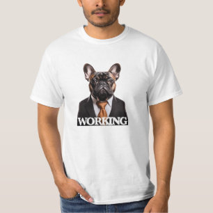 Camiseta Perro de trabajo bulldog francés frenchie jefe cac