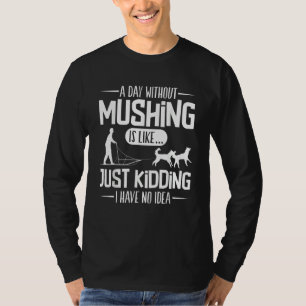 Camiseta perro de trineo husky de Alaska carreras y mushing