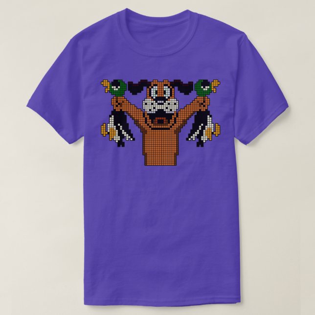 Camiseta Perro de videojuego de la caza del pato (2) (Diseño del anverso)