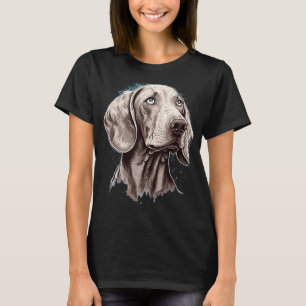 Camiseta Perro de Weimaraner Cute en Weimaraner 1
