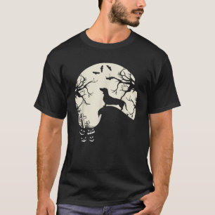 Camiseta Perro de Weiner en la Calabaza de Halloween de la 