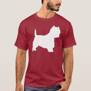Camiseta Perro de Westie (blanco)