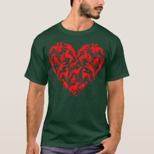Camiseta Perro de Whippet Lover Gracioso Corazón Whippet Sa