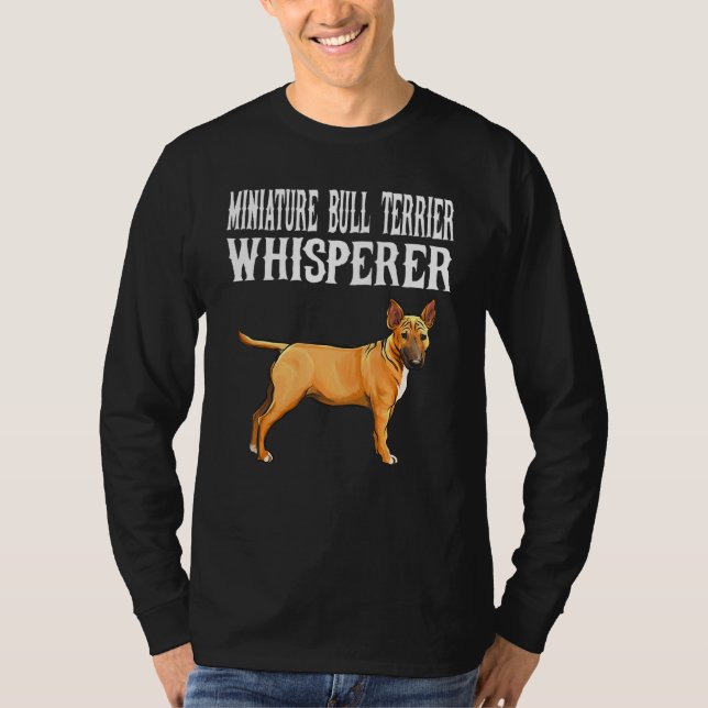 Camiseta Perro de Whisperer de Bull Terrier en Miniatura (Anverso)