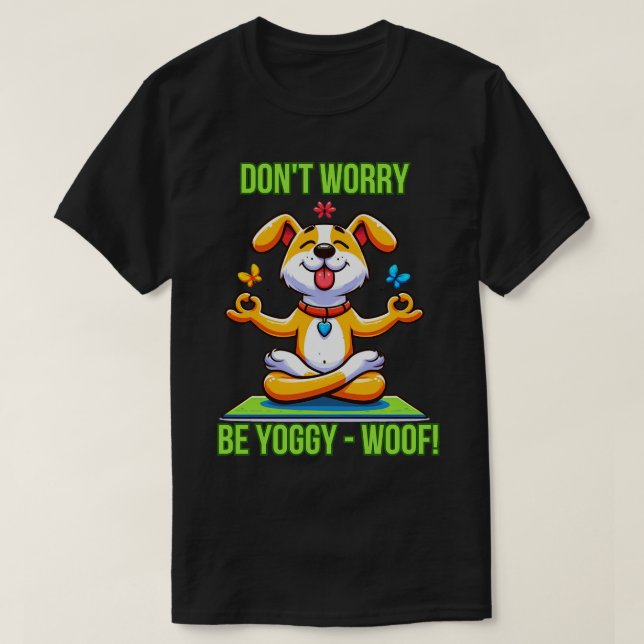 Camiseta Perro de yoga (Diseño del anverso)