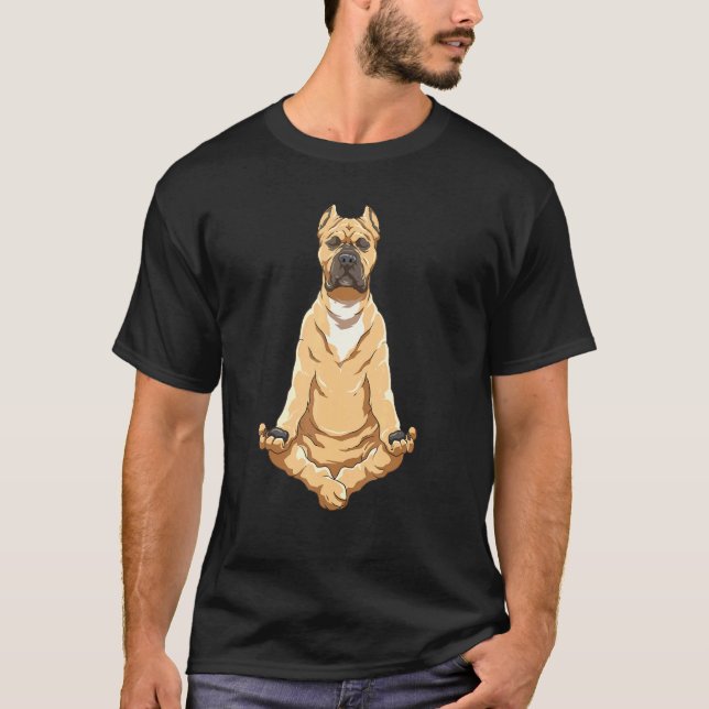 Camiseta Perro de Yoga Cane Corso (Anverso)