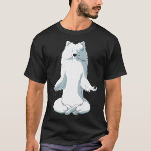 Camiseta Perro de yoga Spitz japonés premium