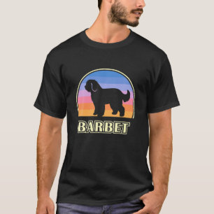 Camiseta Perro del atardecer Barbet Vintage