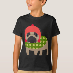 Camiseta Perro del barro amasado del navidad