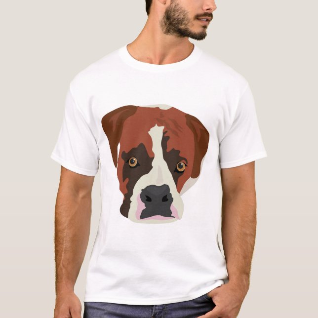 Camiseta Perro del boxeador (Anverso)