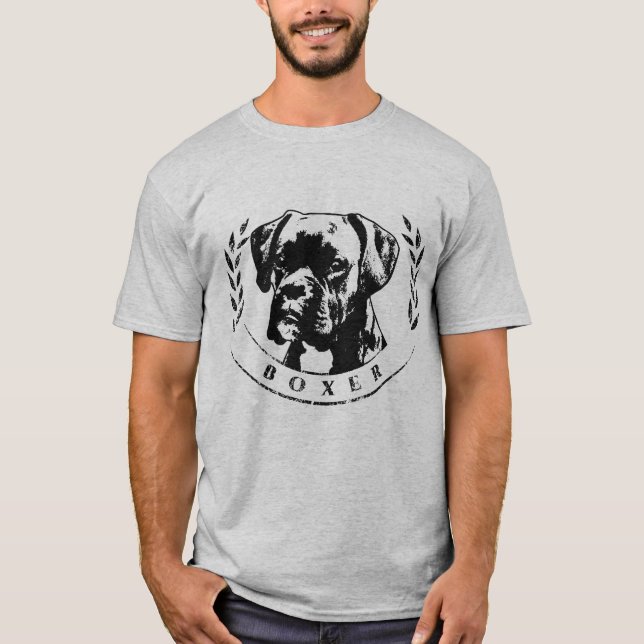 Camiseta Perro del boxeador (Anverso)