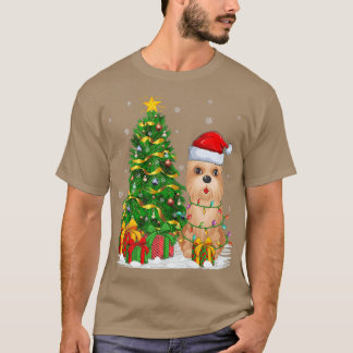 Camiseta Perro del Cairn Terrier Navidad Árbol Santa Cairn 