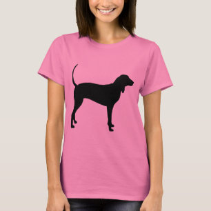 Camiseta Perro del Coonhound (negro)