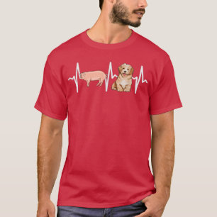 Camiseta Perro del corazón del capuchón de Haván
