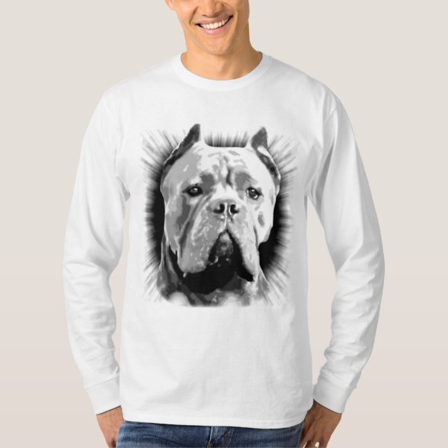 Camiseta Perro del corso del bastón (Anverso)