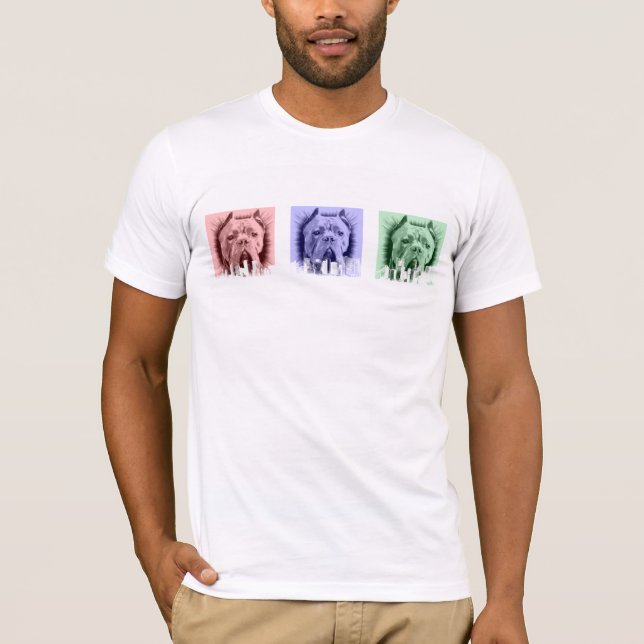 Camiseta Perro del corso del bastón (Anverso)