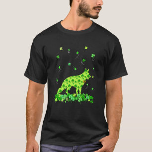 Camiseta Perro del día de San Patricio Pastor Alemán Trébol